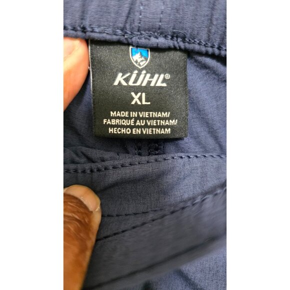 Kuhl Freeflex Tapered Navy Blue Hiking Athletic Jogger Pants Zippered Pockets Si - Picture 8 of 9